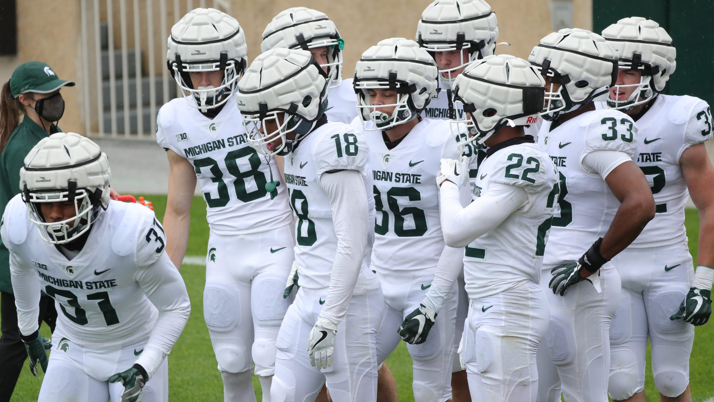 Michigan State football spring game Which QB looked better in rain