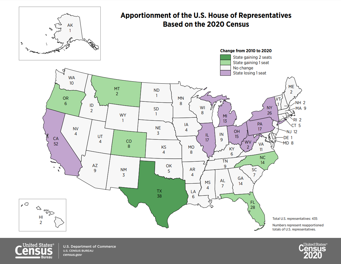 2020 Census Louisiana Keeps 6 Congressional Seats As Population Grows   5820b2de 44a1 4e55 9859 44f2f19872f2 Apportionment Map.PNG