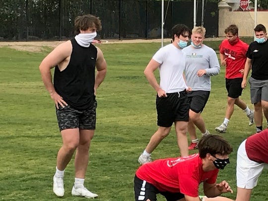 Brophy Prep junior defensive lineman Zac Swanson committed to Texas on Monday night. Photo by Richard Obert