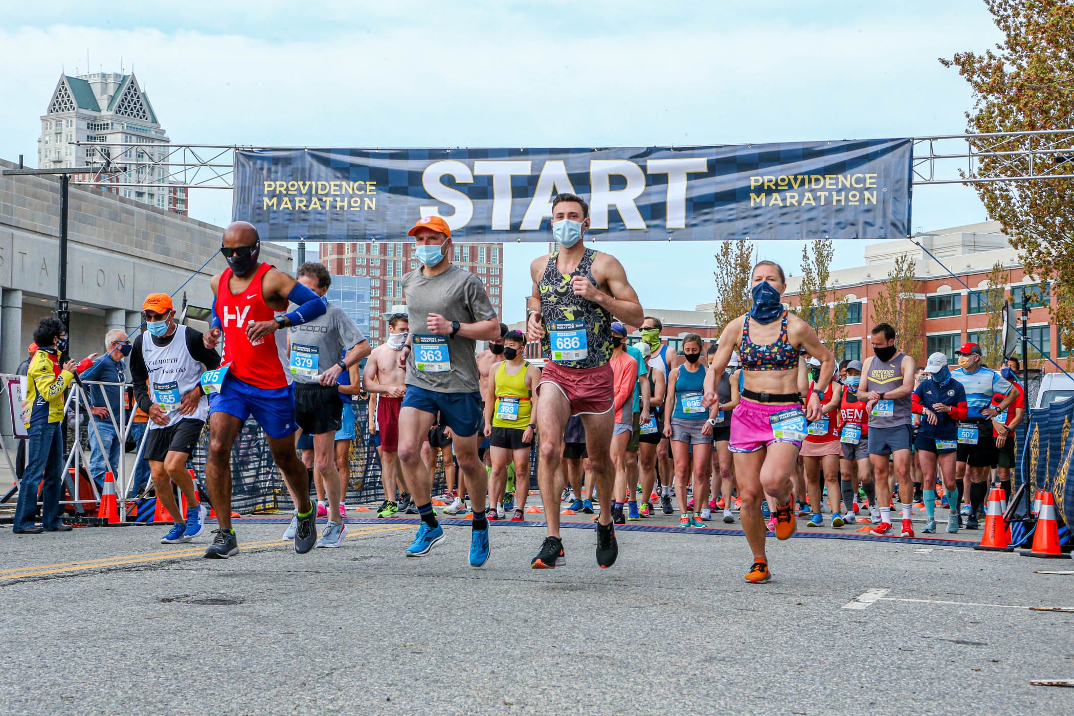 The Providence Marathon event draws nearly 1,700 runners downtown