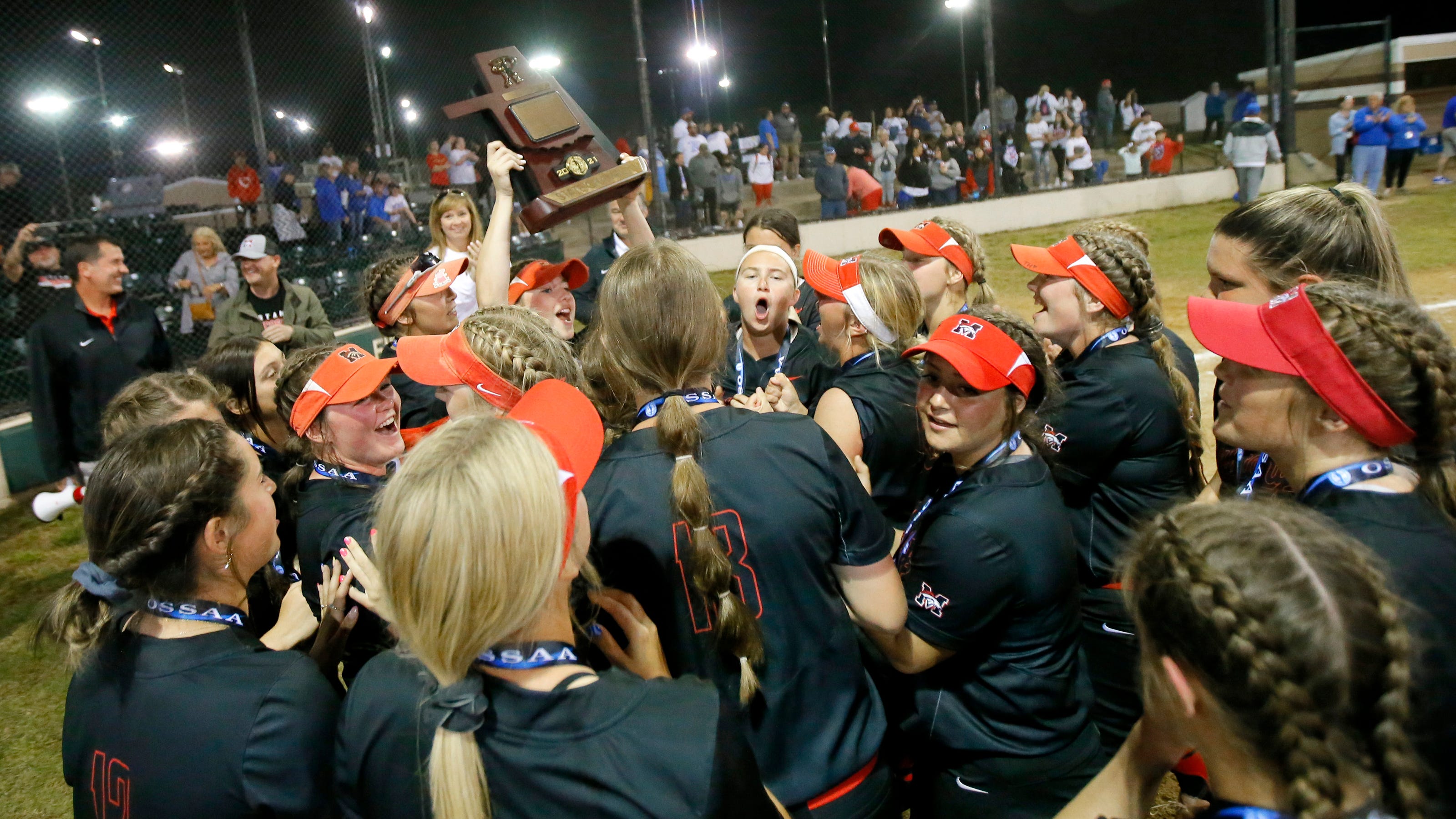 Oklahoma high school softball OSSAA slowpitch tournament brackets