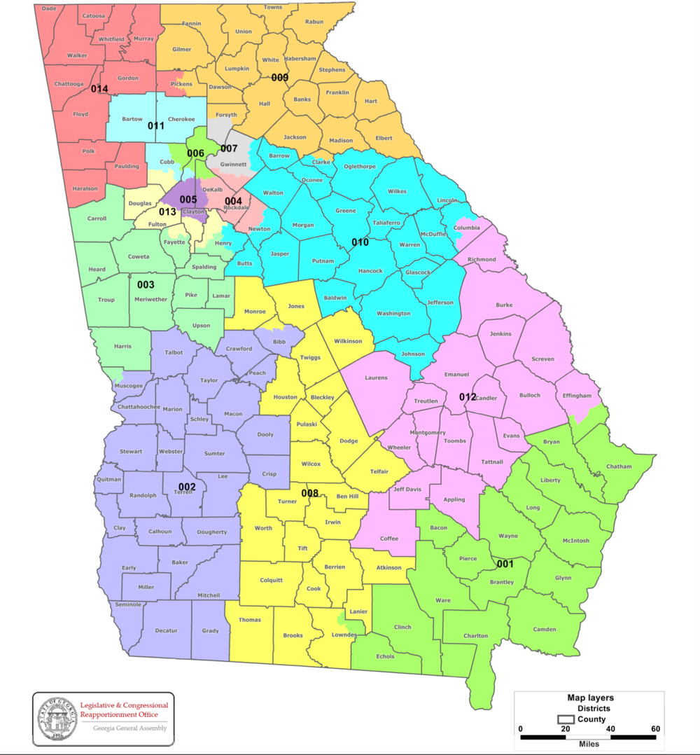 Georgia Congressional Map Makes It Easier For Republicans To Win Seats