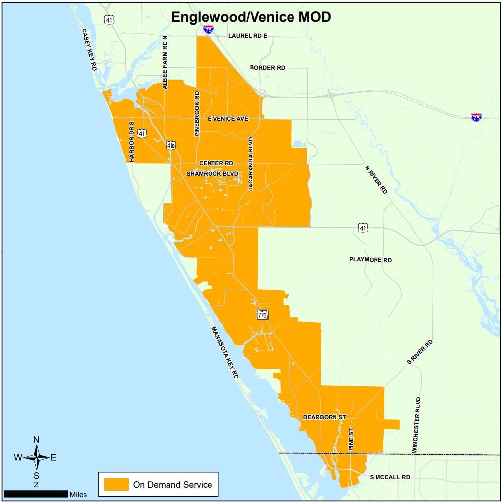 Sarasota County Zoning Map Sarasota County Bus Service Moving To On-Demand Ride-Sharing System