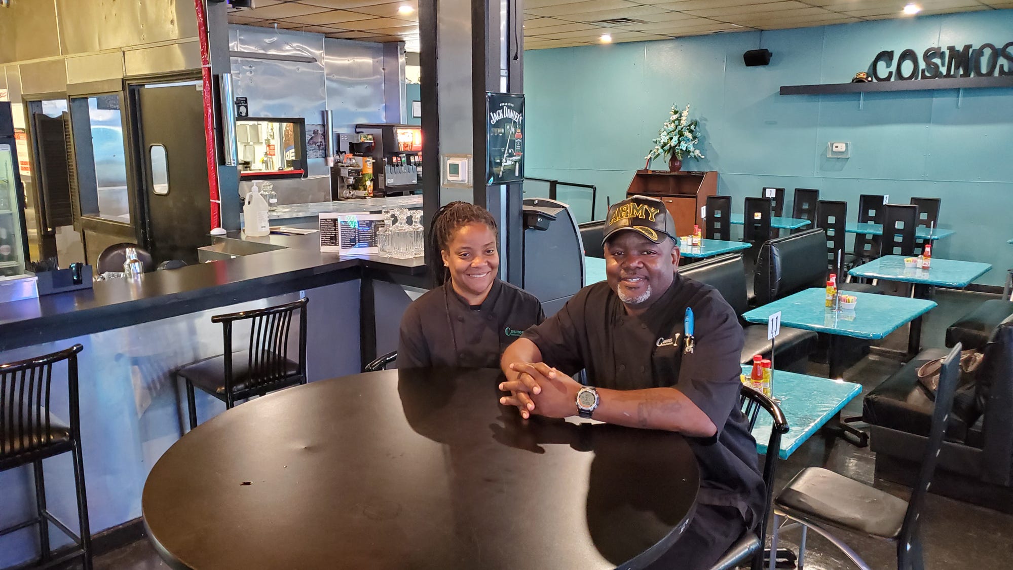 Crystal Bell McWilliams and Kelvin Thorne have opened Cosmos Cuisine &amp; Cocktails in Thomasville. The business is a private bar that has a connected restaurant specializing in seafood.