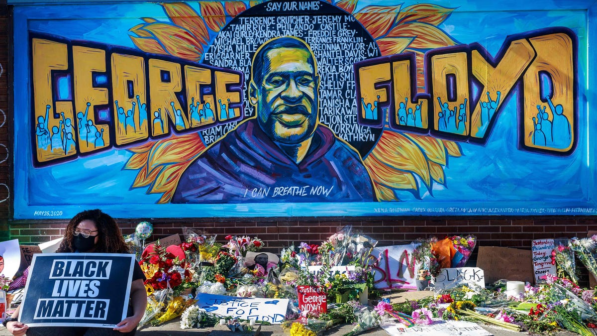 Murals Honor George Floyd And Black Lives Matter Movement