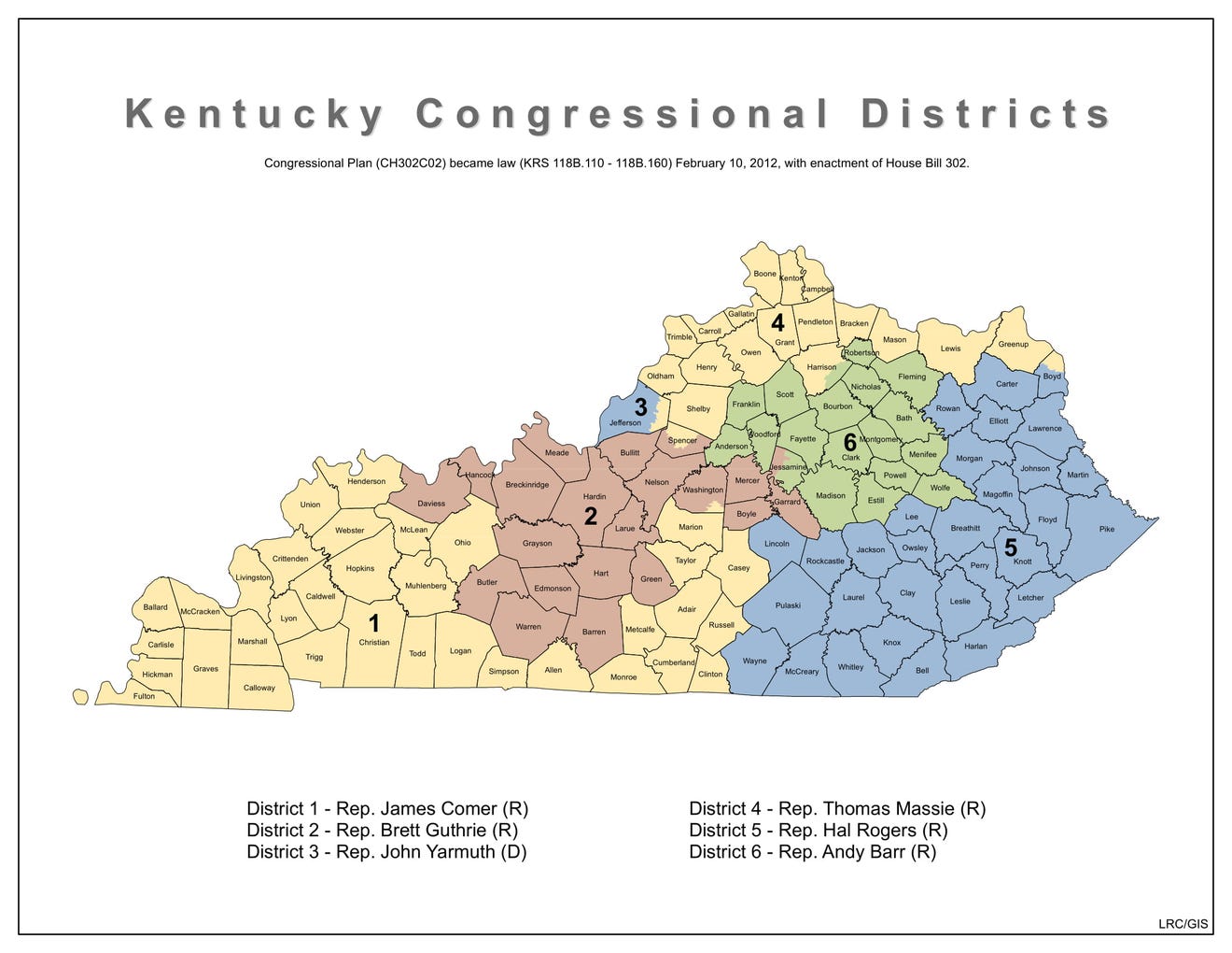 C5b4795f 3f7f 40e3 B9db 9c16970de7d5 Kentucky Current Congressional Redistricting Map ?width=1320&height=1020&fit=crop&format=pjpg&auto=webp