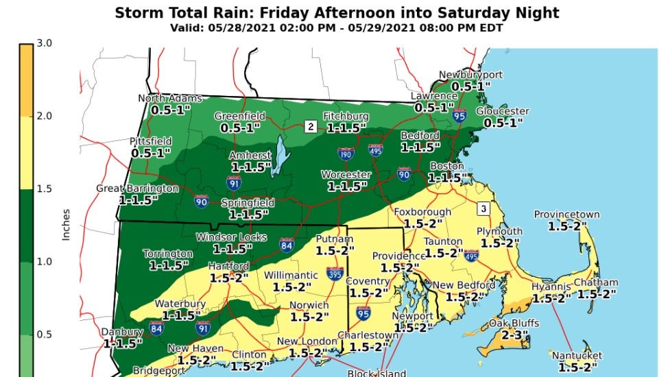 RI Weather Forecast Cool and rainy for Memorial Day weekend