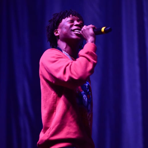 Rapper Lil Loaded performs during The PTSD Tour In