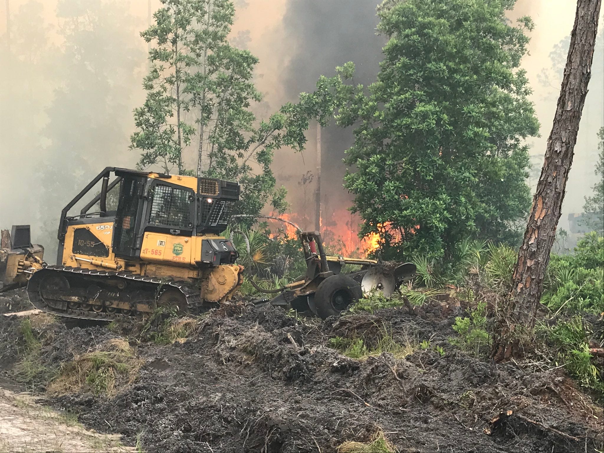 Wildfire Still Burns Near New Smyrna Beach 90 Contained