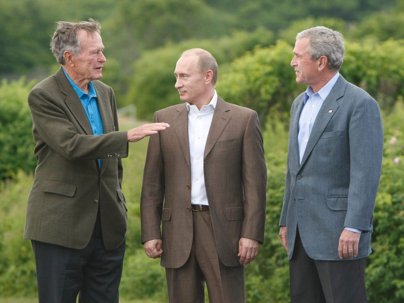 Владимир Путин и Джордж Буш
