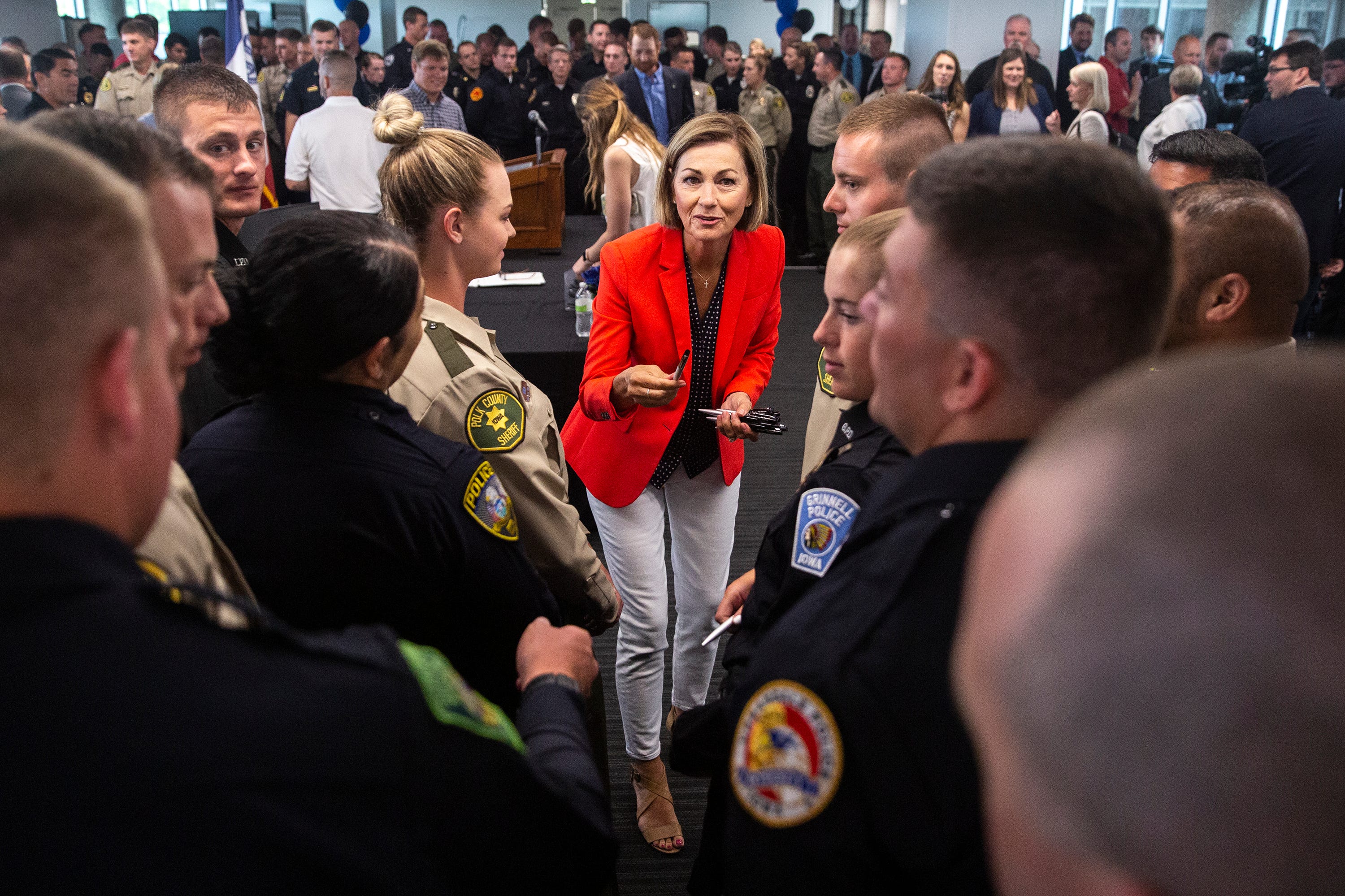 Iowa Gov. Kim Reynolds Signs 'Back The Blue' Police, Protest Law