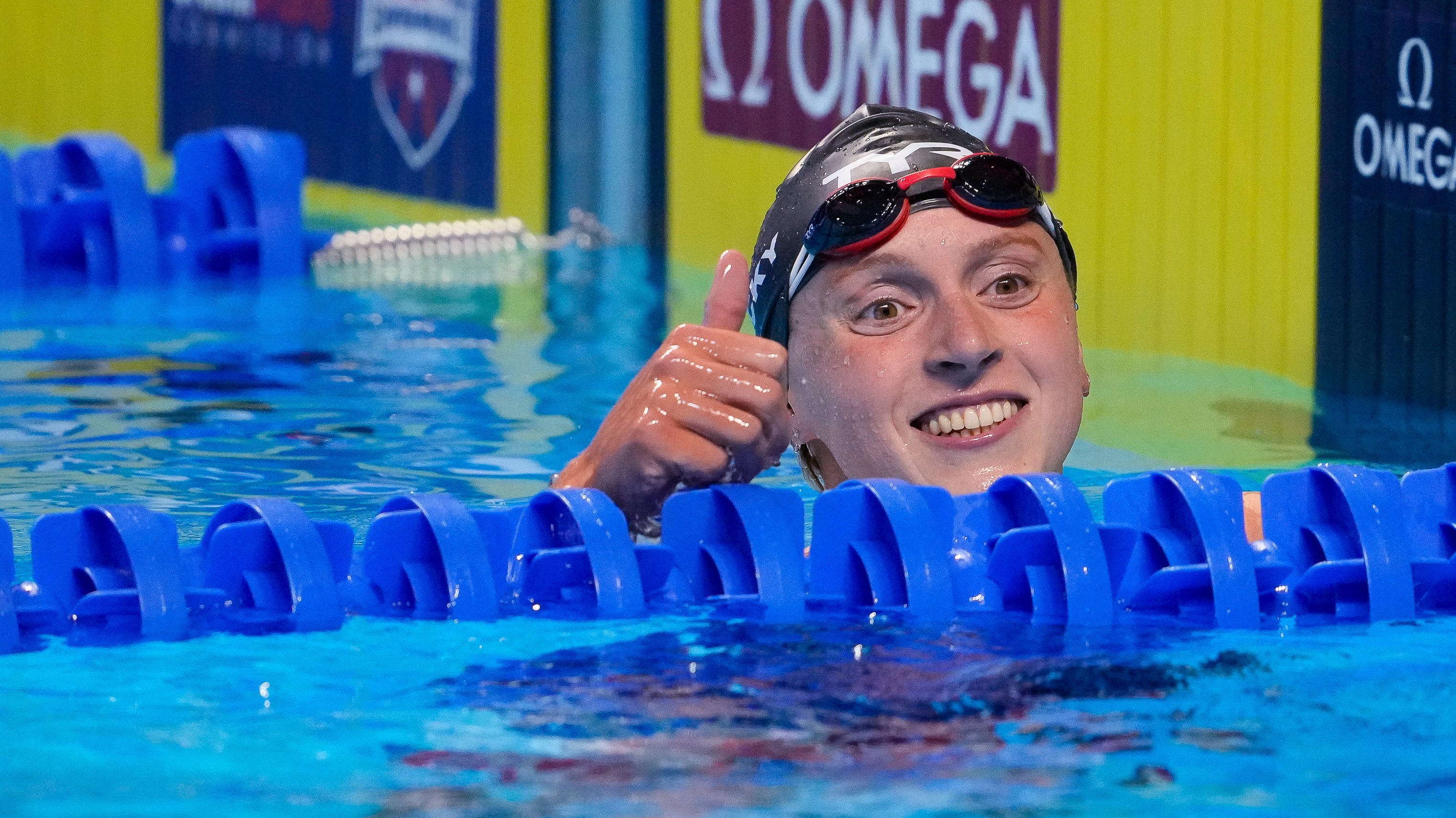 Katie Ledecky makes 1,500 history at Olympic swimming trials