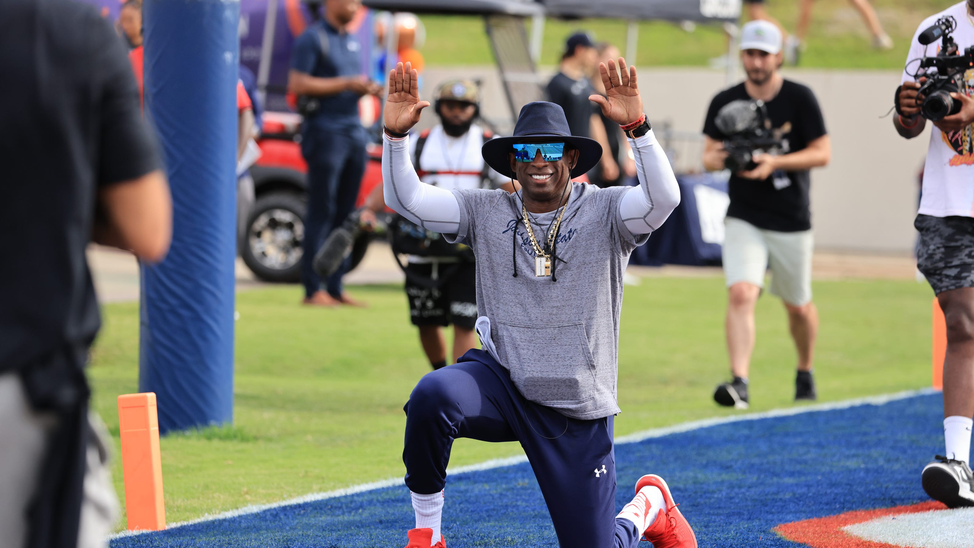 Nfl Stars Show Out For The Deion Sanders Football Camp