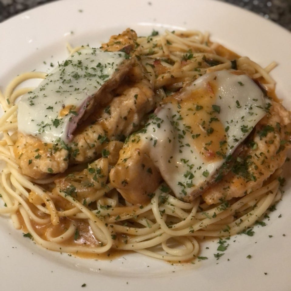 Chicken Sorrentino is on the menu at Rizzi's Italian Restaurant, 4613 N. Sheridan Road, Peoria.