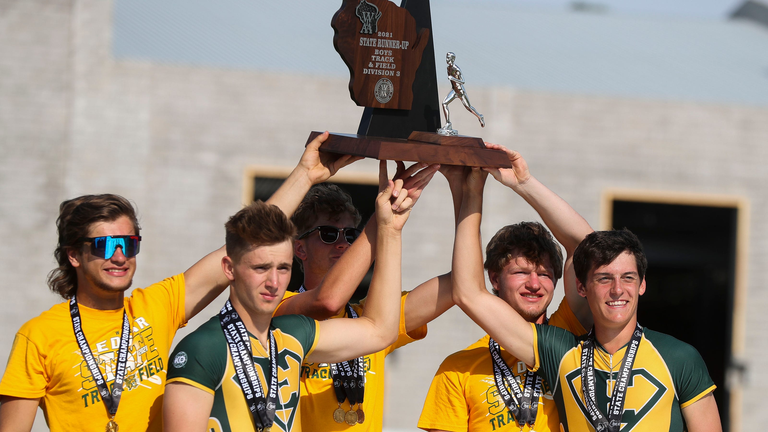 Edgar boys win three relay titles at WIAA state track and field finals
