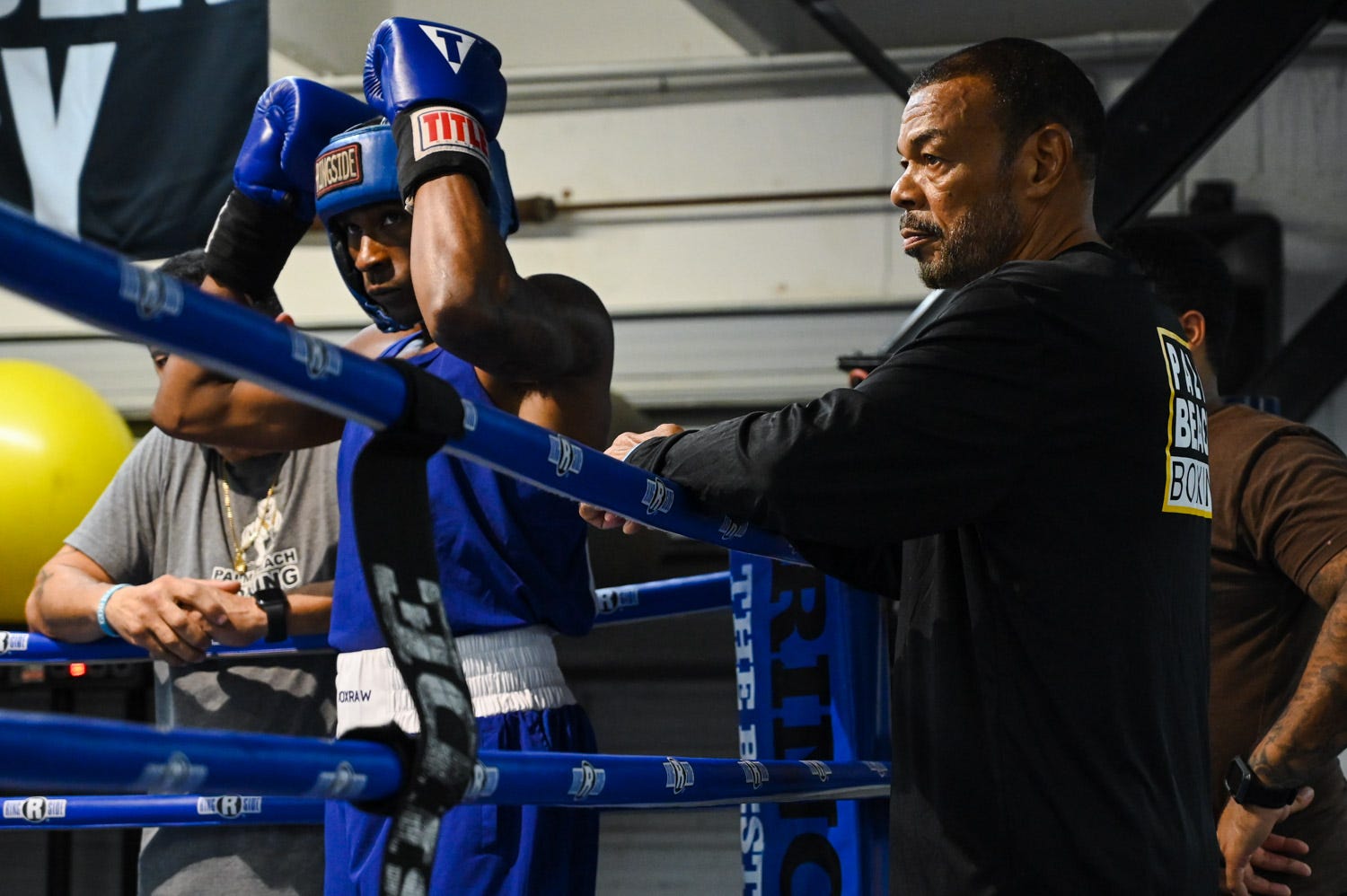 Golden Gloves Former Olympian Charles Mooney Coaching Jean Gabriel