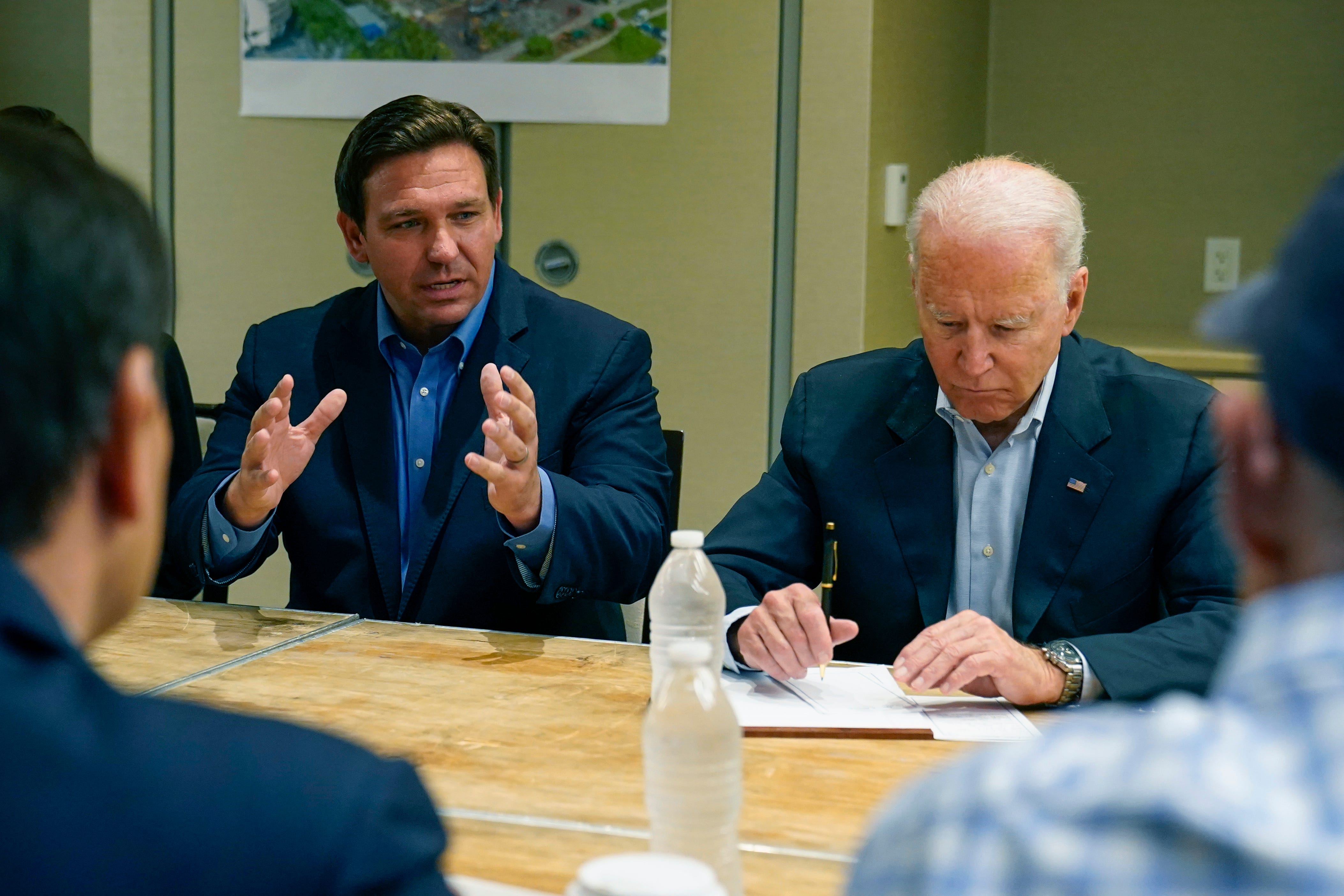 Biden, DeSantis, Potential 2024 Presidential Rivals, Meet In Surfside