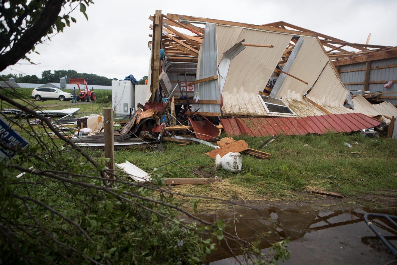 Delaware tornadoes National Weather Service says two touched down Thursday