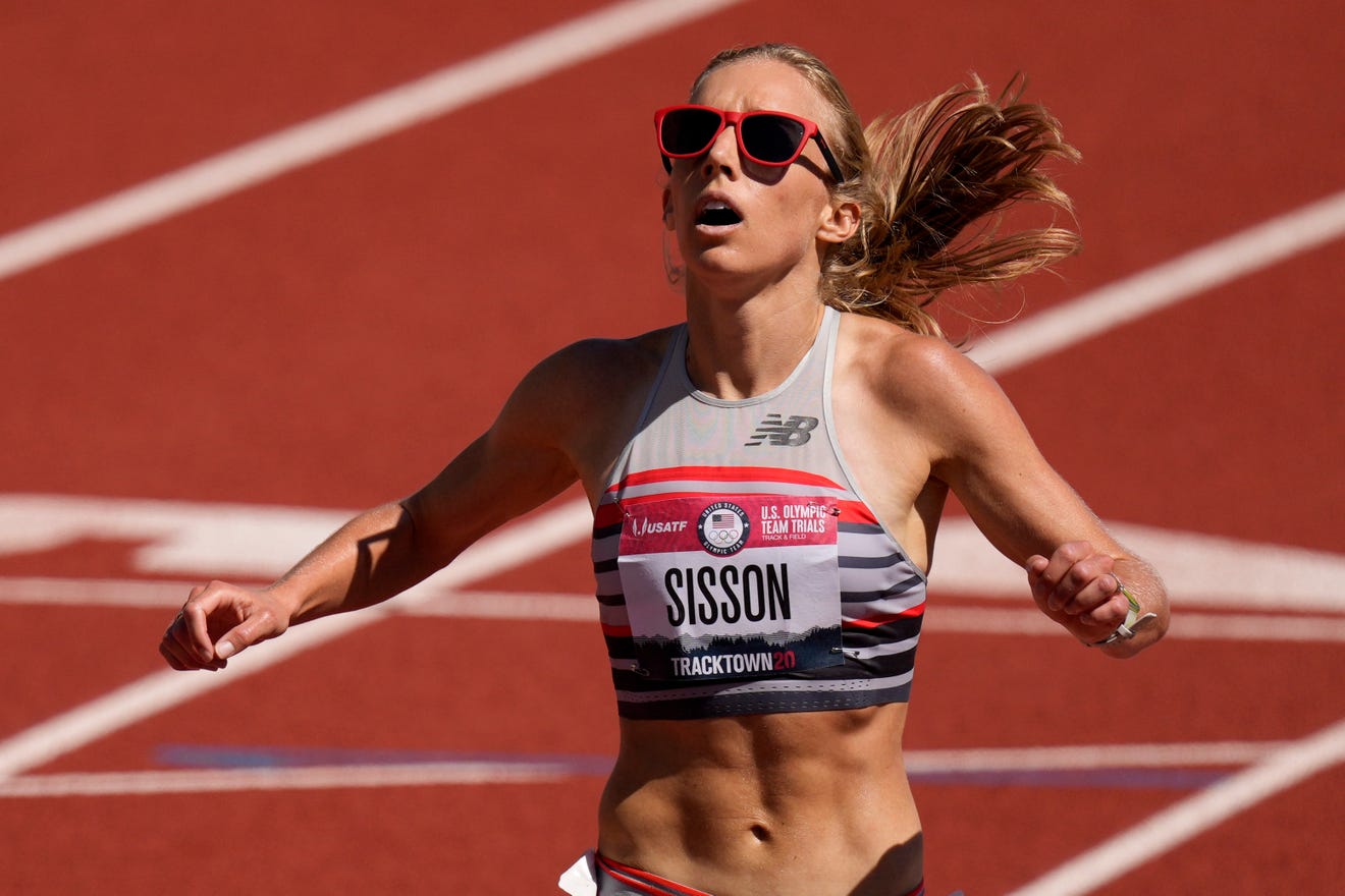Sisson won the US Trials in the 10,000 meters with a record time of 31
