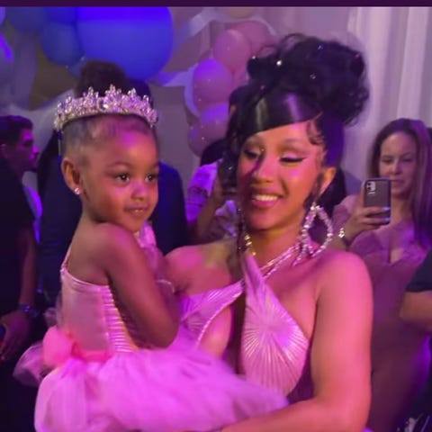 Cardi B held a princess-themed birthday party for 