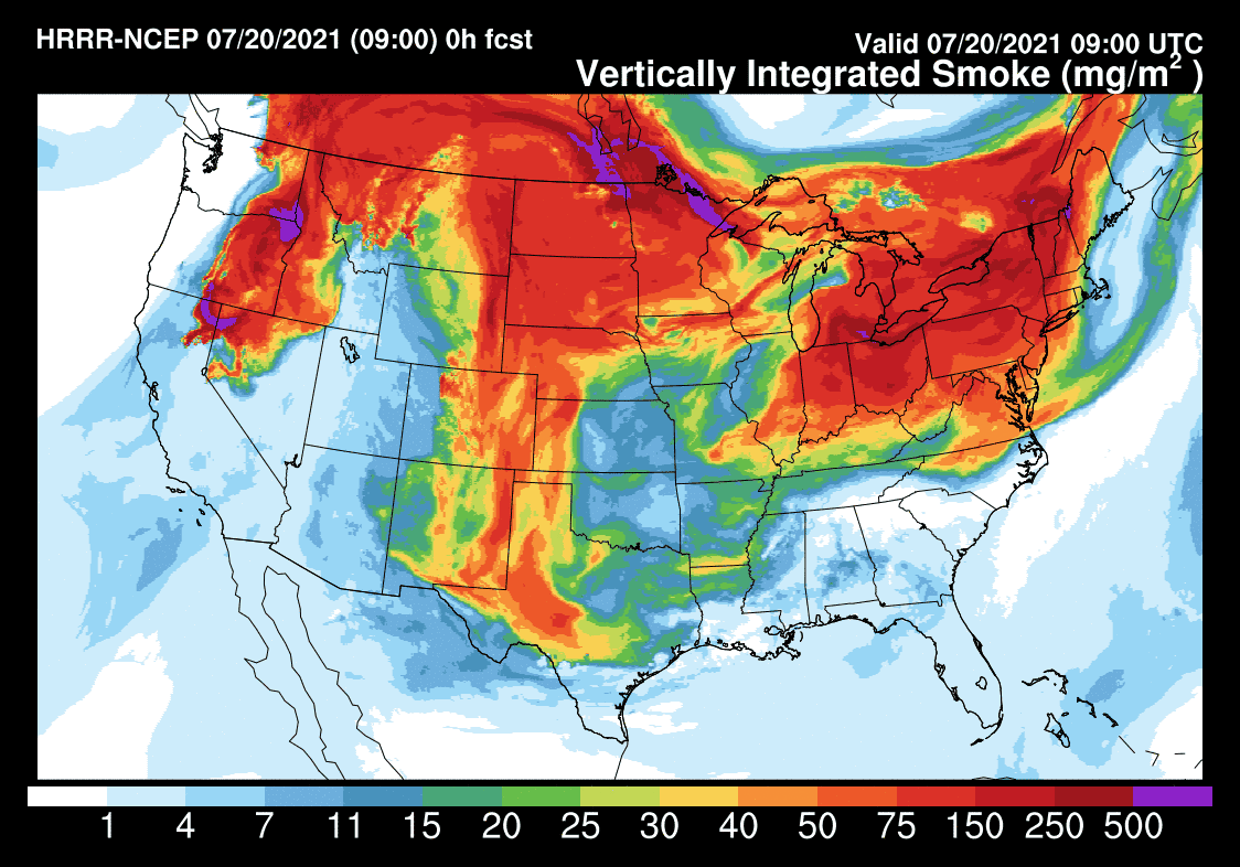 Indiana air quality warnings triggered by smoke from western wildfires