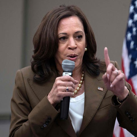 Vice President Kamala Harris meets with Democratic