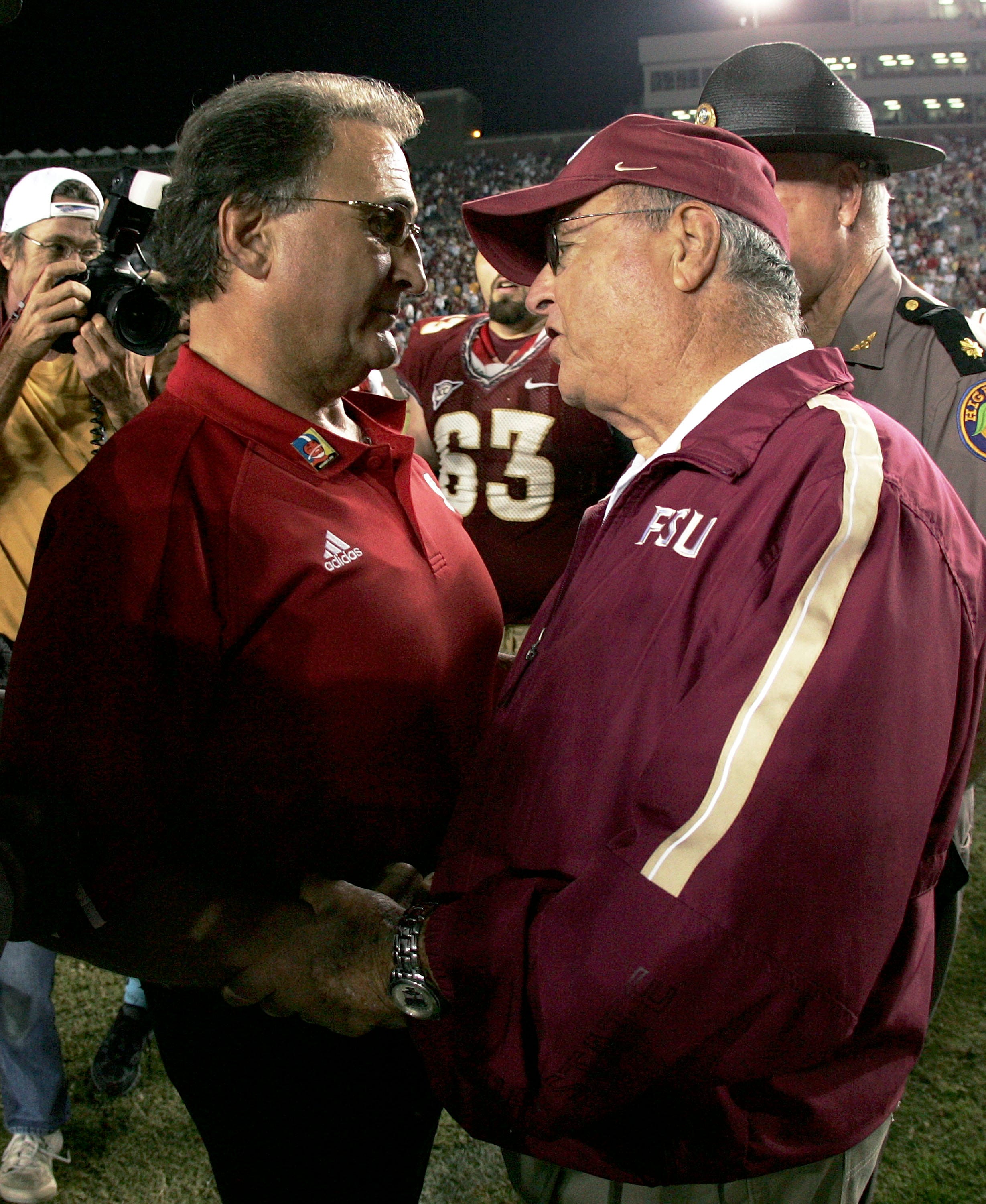 Longtime Florida State Coach Chuck Amato Says Goodbye To Bobby Bowden