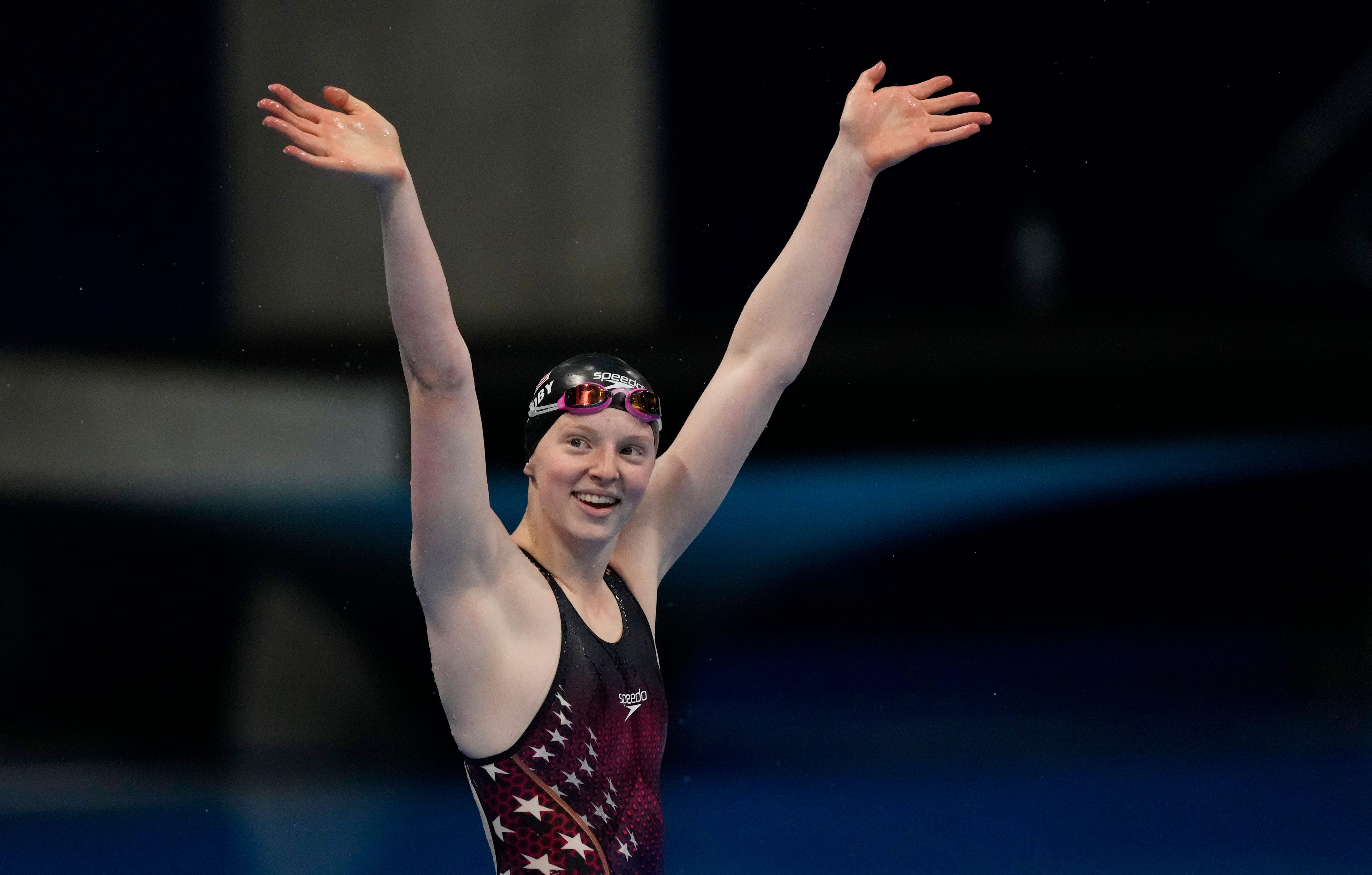 US teen Lydia Jacoby wins gold medal in 100 breaststroke at Tokyo