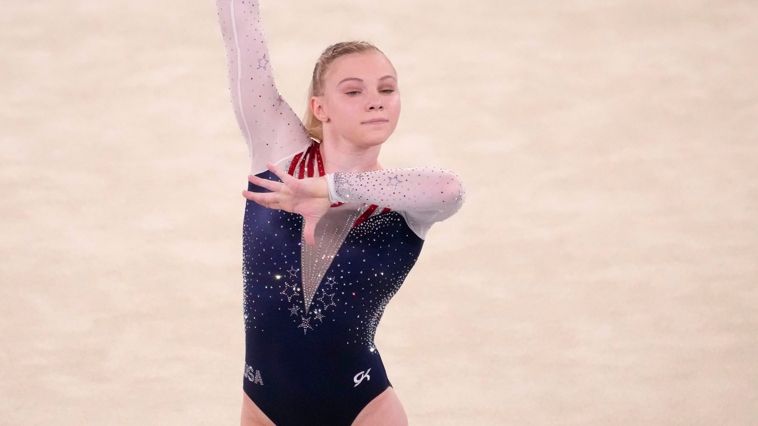 Jade Carey wins gold medal in floor exercise at Tokyo Olympics