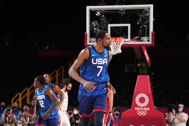 Kevin Durant Leads Usa Men S Basketball Past Spain In Tokyo Olympics