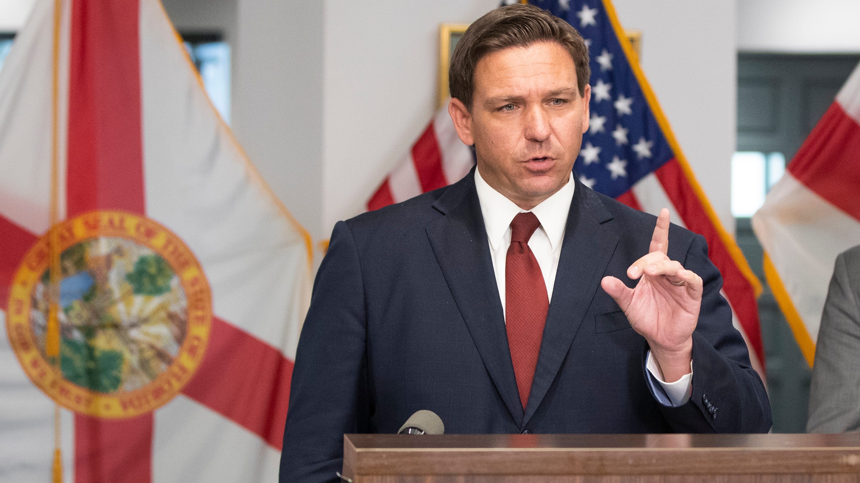 Florida Governor Ron Desantis Signals Softening Of Tough Stand Against Mask Mandates