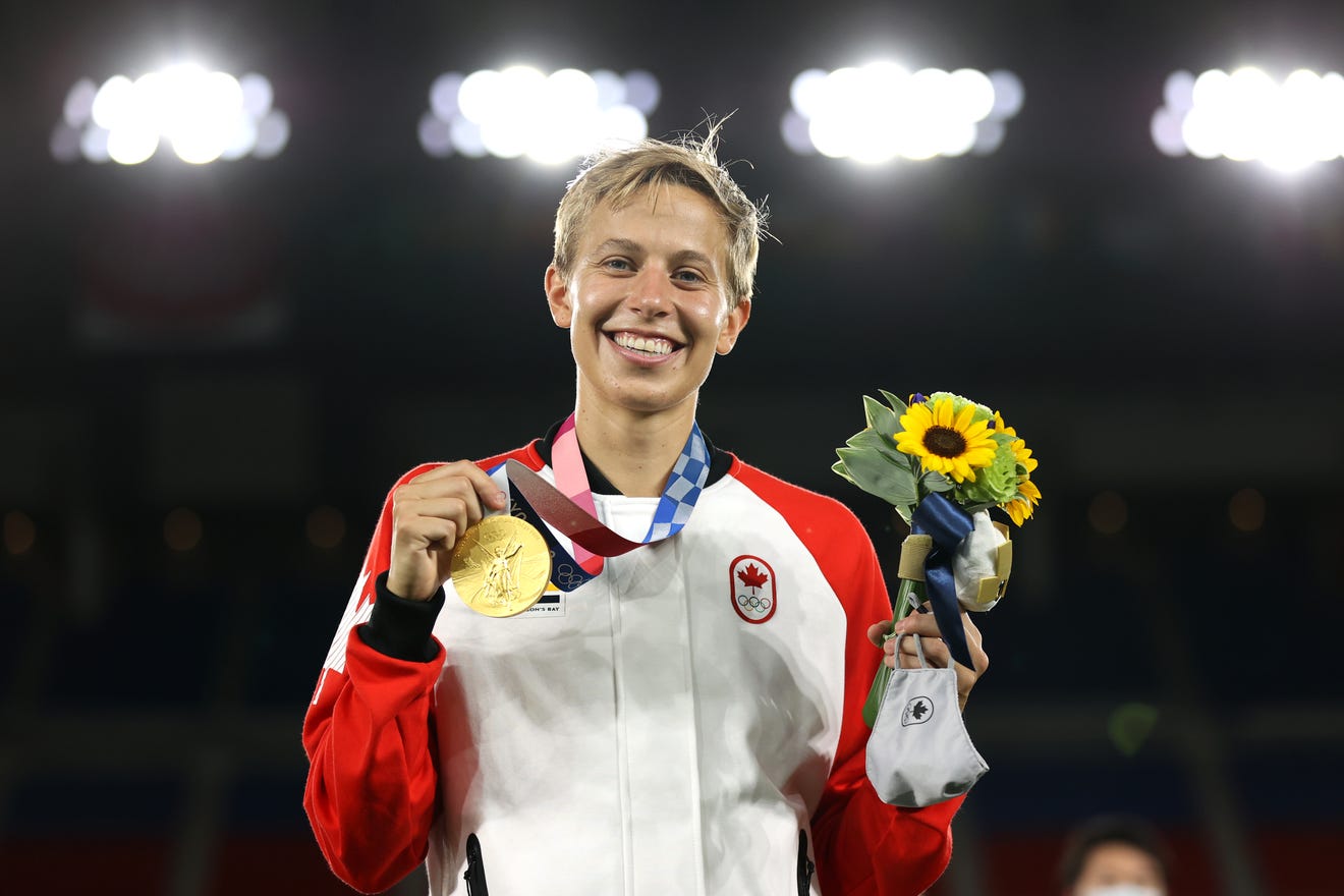 Canada's Quinn wins Olympic soccer gold as openly transgender athlete