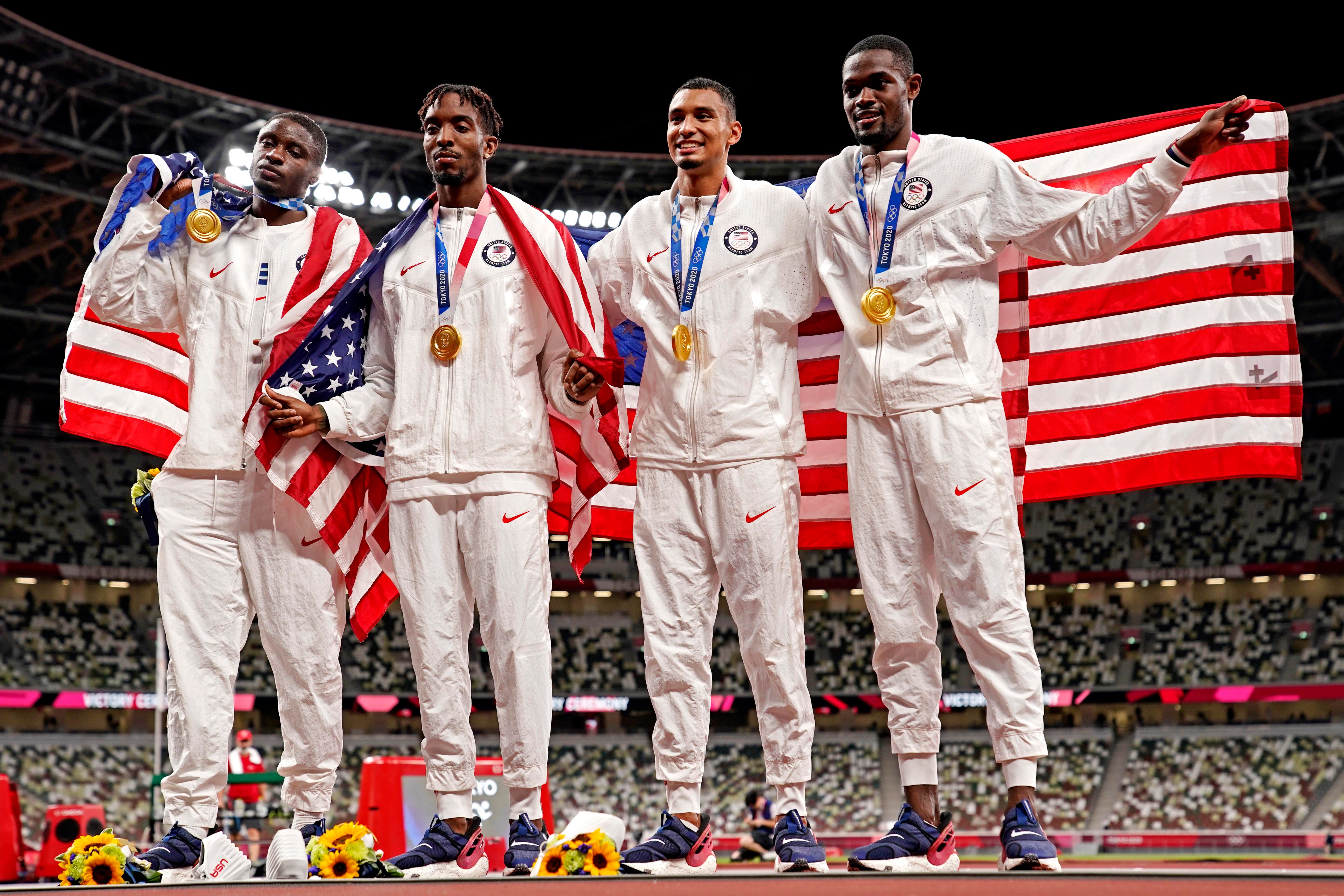 US Olympic Men's 4x400 Meter Relay Wins Gold After 4x100 Failure