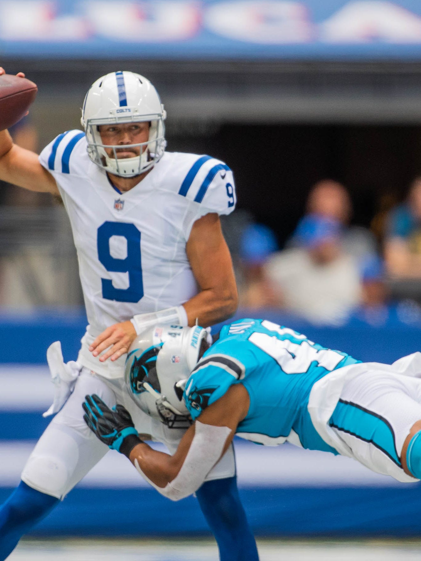 Colts get 21-18 preseason victory over Panthers, QB's play well