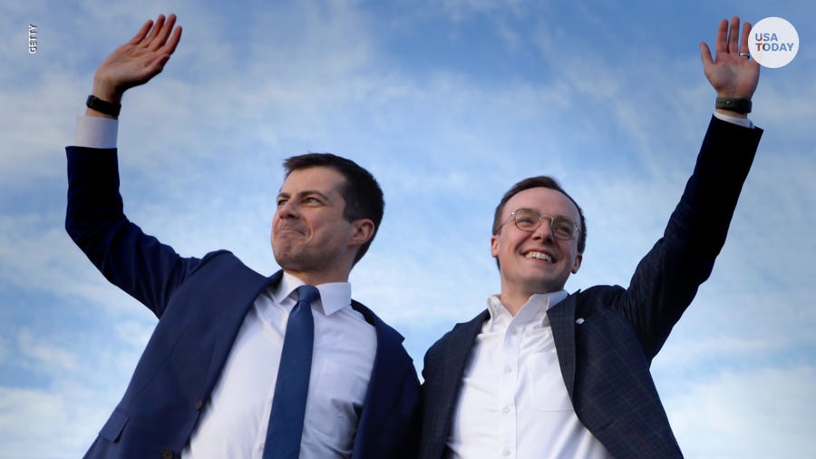 Pete Buttigieg and husband Chasten are "overjoyed" about becoming dads.