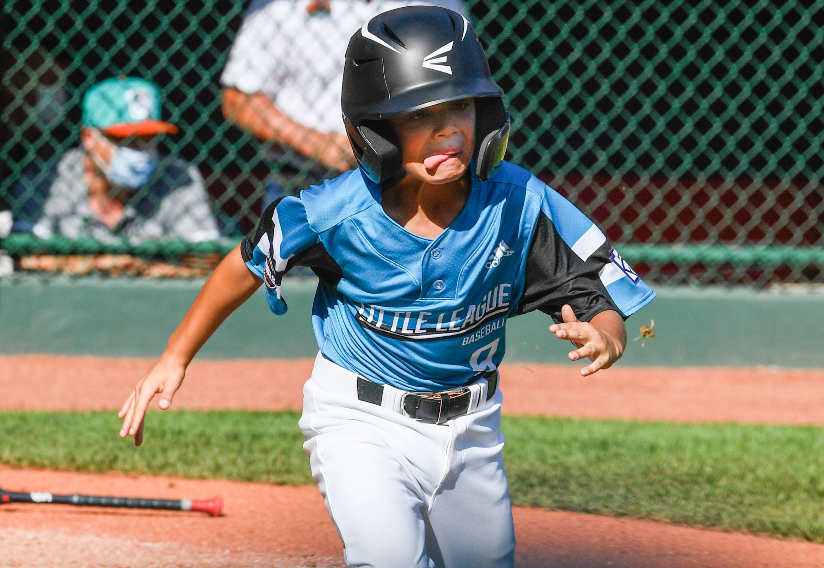 blue t ball helmet