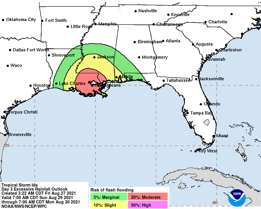 Hurricane Ida evacuations in Jefferson Parish and New Orleans area