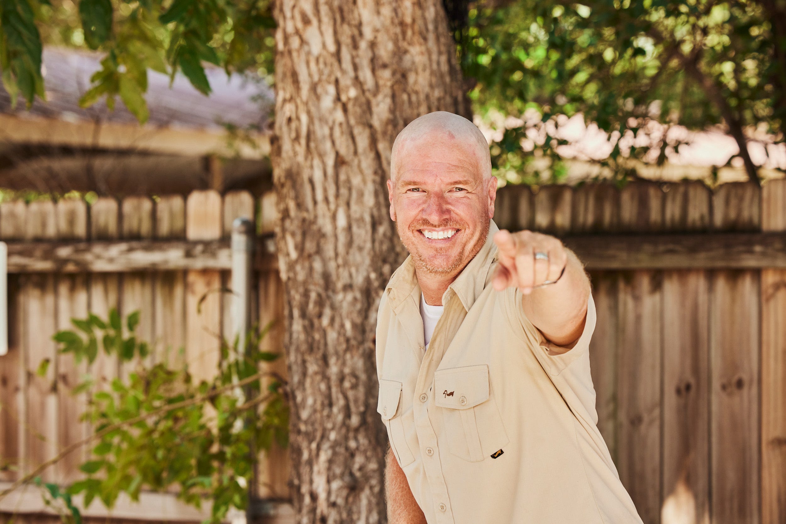 chip gaines bald head