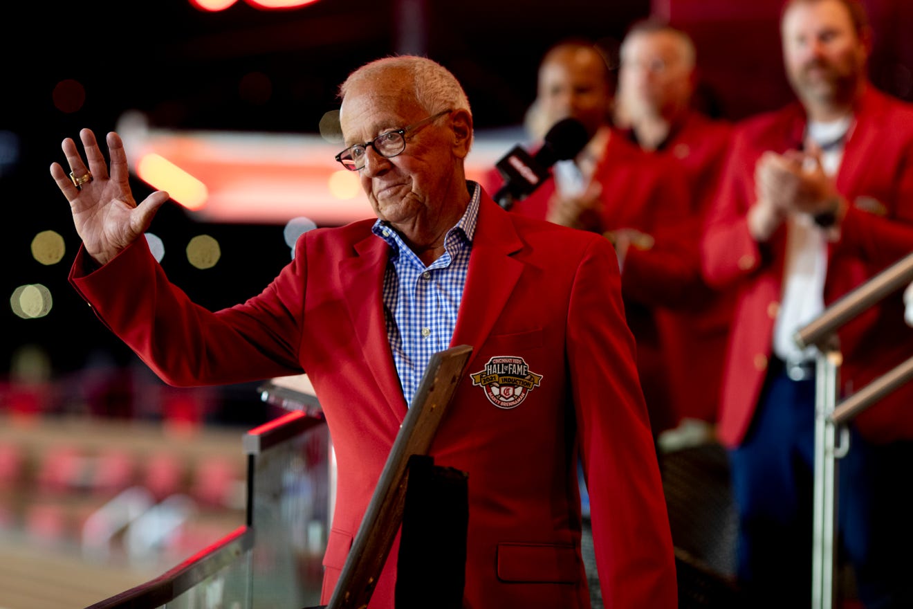 The Cincinnati Reds Marty Brennaman induction into Reds Hall of Fame