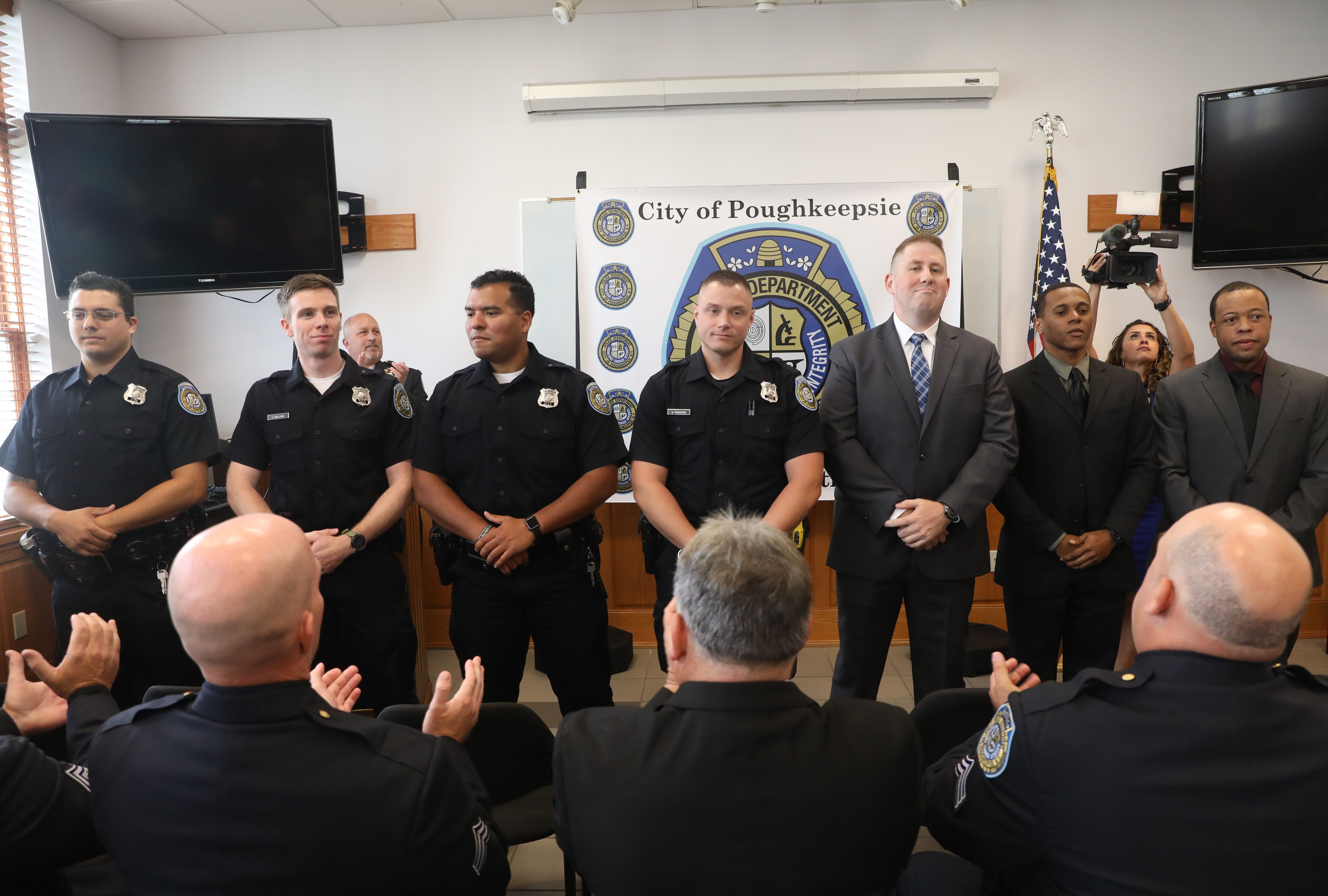 Poughkeepsie police adds 7 new city officers, promotes others