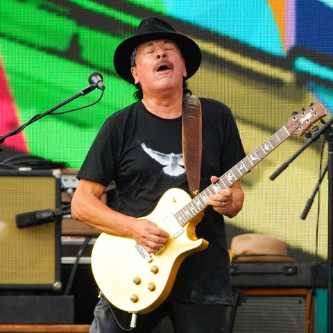 NEW YORK, NEW YORK - AUGUST 21: Carlos Santana of 