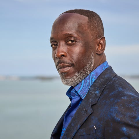 Michael K. Williams is seen in his award show look