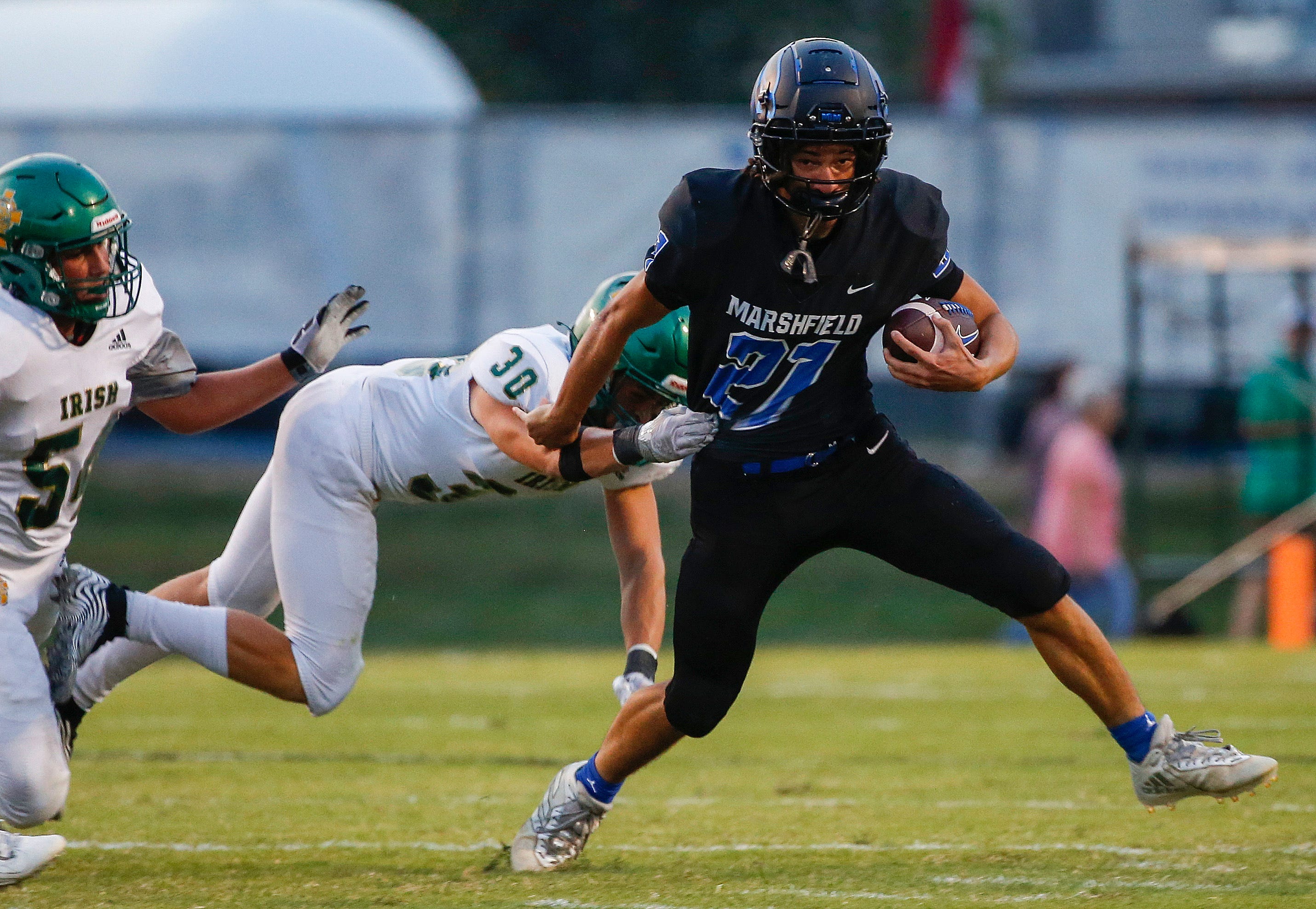 High School Football: Marshfield, Led By Young Talent, Beats Catholic