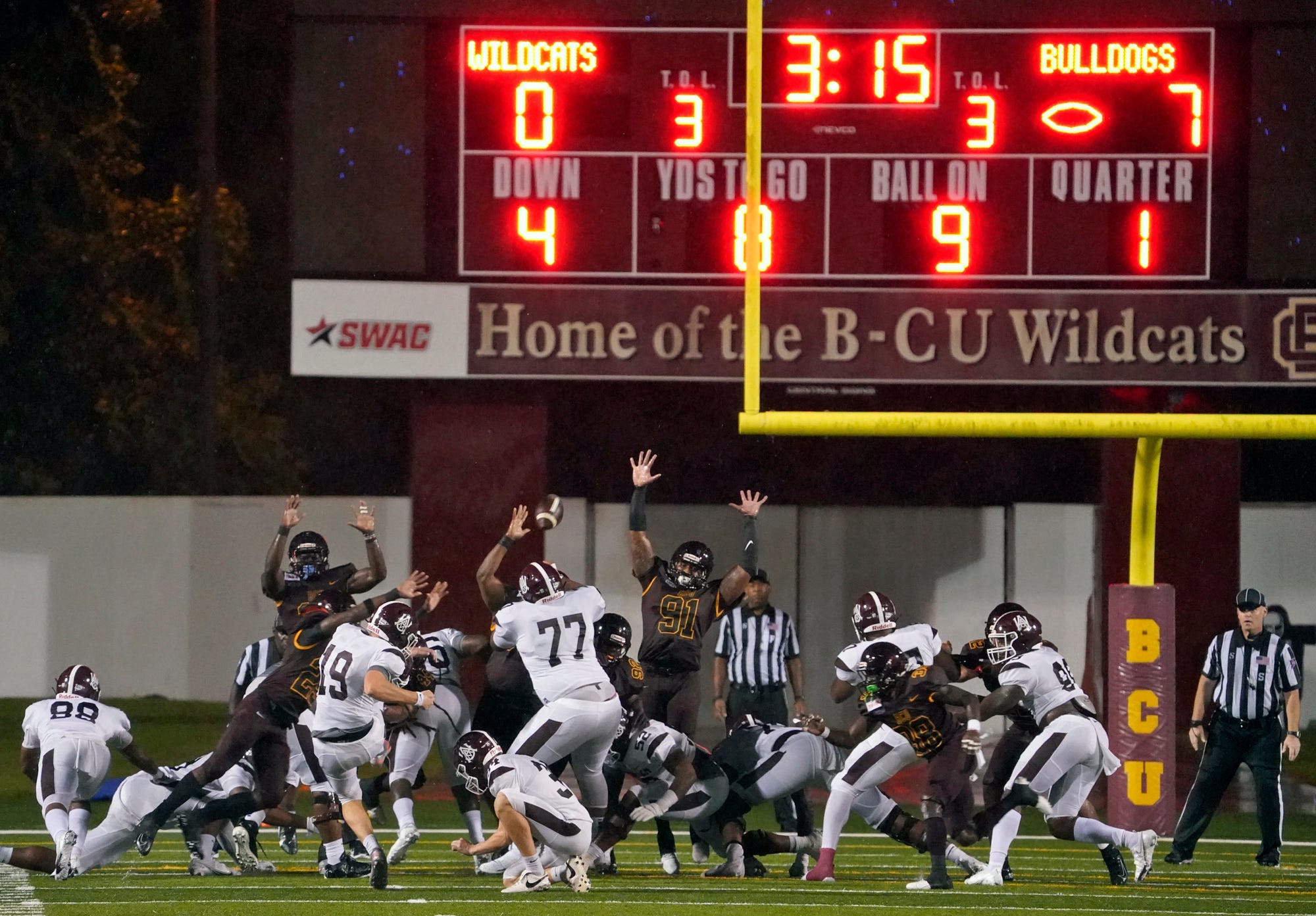 College Football: Bethune-Cookman Beats Alcorn State For 1st Win Of 2021