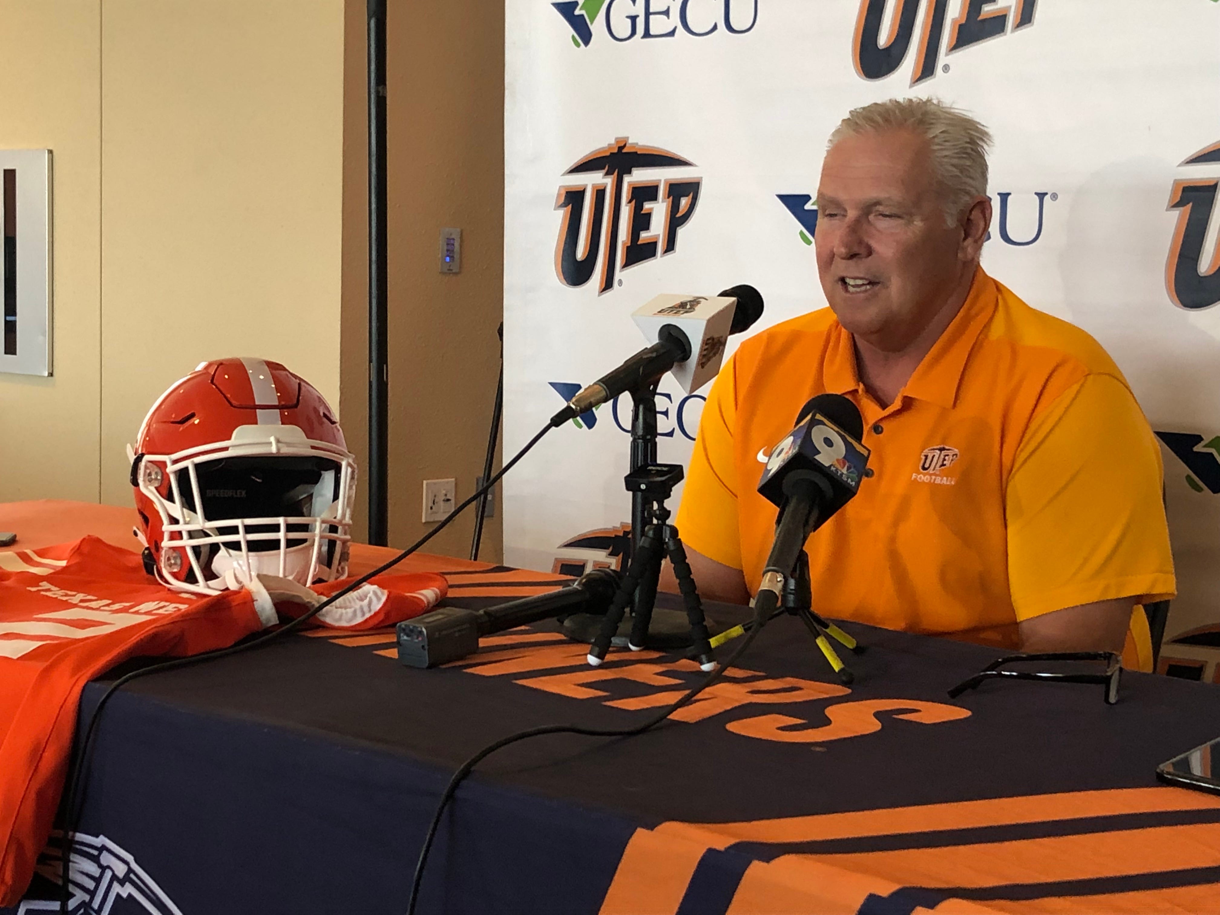 UTEP Coach Dana Dimel: 'Big Game For Us' Against New Mexico Saturday