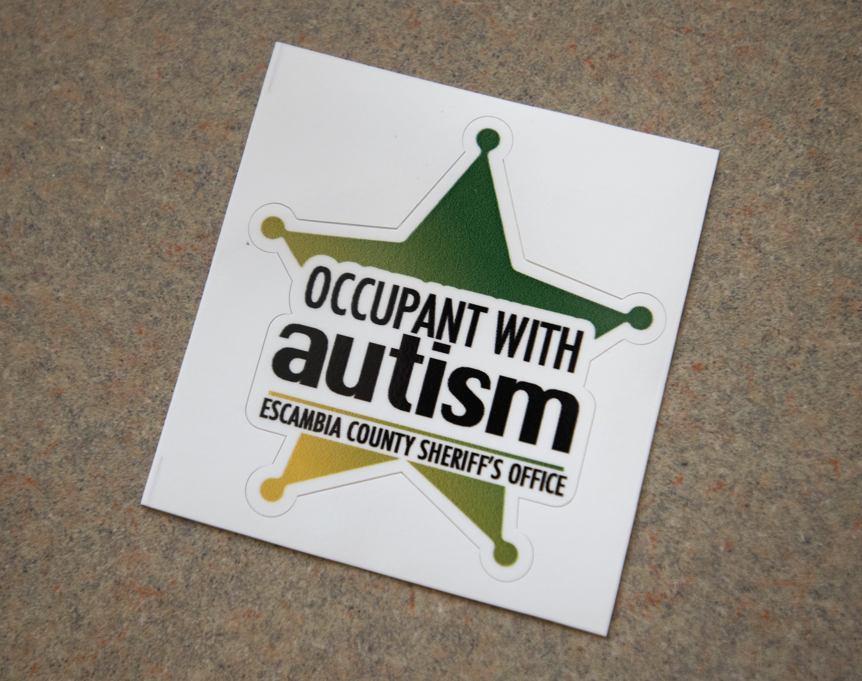 ECSO Stickers Alert Deputies That Person With Autism Is In Home Or Car