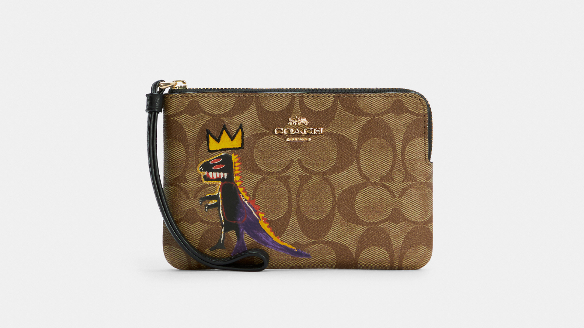 coach wristlet dinosaur