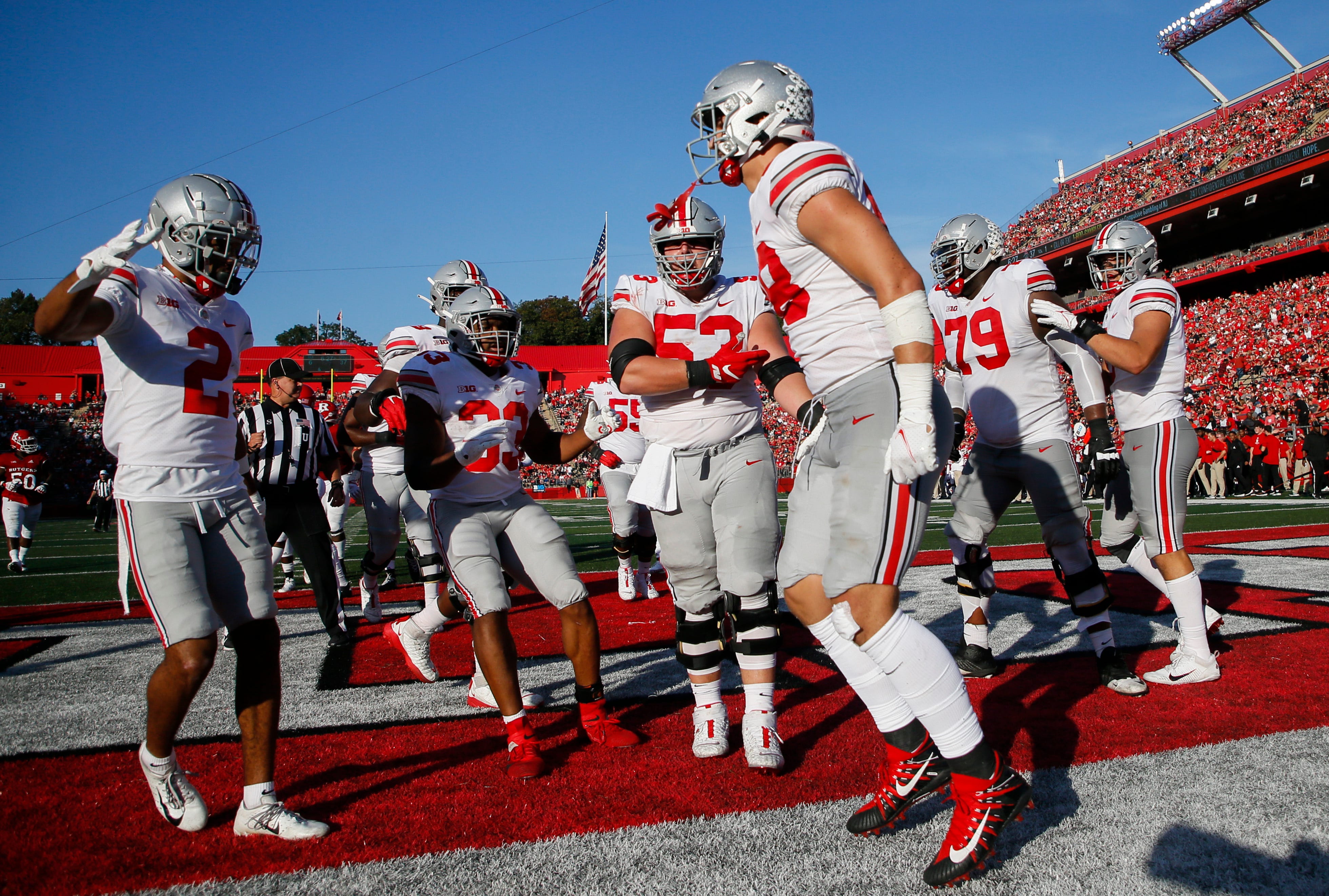 What channel is the Ohio State football game on today vs. Rutgers