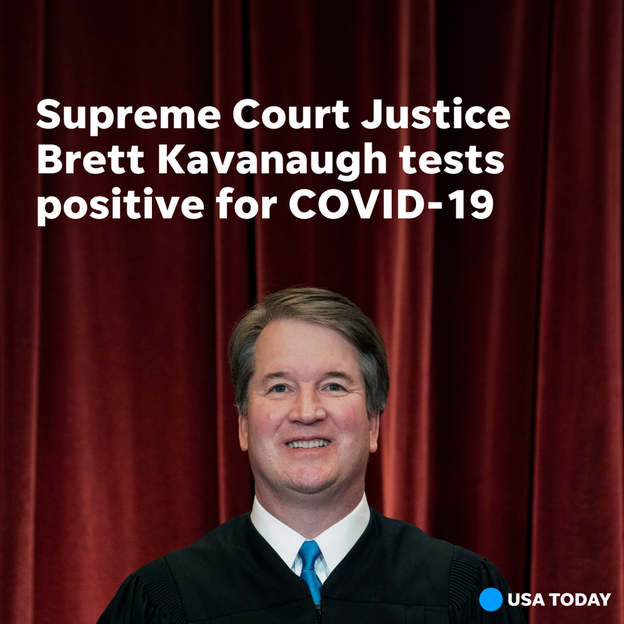 Supreme Court Associate Justice Brett Kavanaugh tested positive for COVID-19, the court announced Friday.
