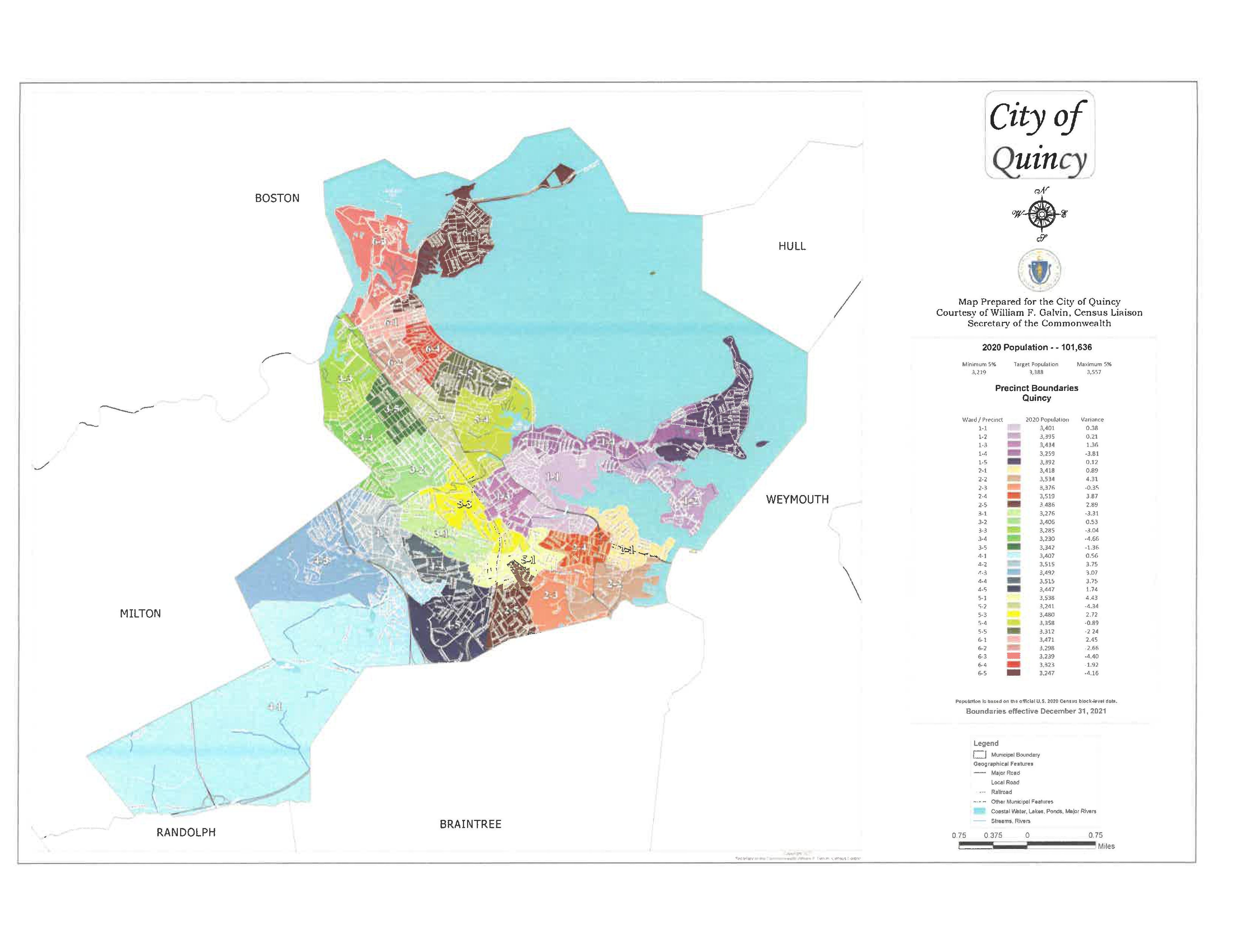 Ward And Precinct Map Quincy Redraws Ward And Precinct Lines For 2022 Around Population Boom